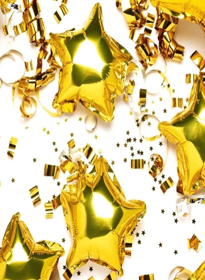 Moukiween Star Balloons,50 Pieces 10 inch Gold Star-Shape Foil Balloons for birthday Party,graduation ceremony, wedding, signing party Decorations - Image 4